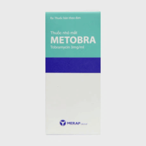 Thuốc nhỏ mắt Metobra 0,3% điều trị tại chỗ nhiễm trùng ở mắt (chai 5ml)