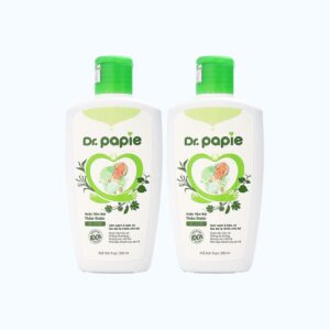 Combo 2 chai Nước tắm gội thảo dược Dr.papie (230ml)