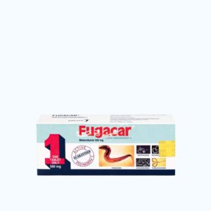 Fugacar EU 500Mg (1 vỉ x 1 viên) – Tẩy sạch các loại giun phổ biến