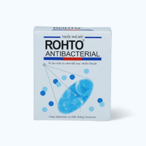 Thuốc nhỏ mắt Rohto Antibacterial trị lẹo mắt, viêm kết mạc, ngứa mắt (chai 13ml)
