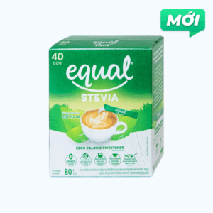 Đường ăn kiêng Equal Cỏ Ngọt Không Calo (Hộp 40 gói x 2g)