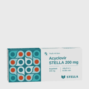 Acyclovir 200mg Stella (Hộp 5 vỉ x 5 viên)