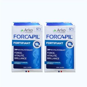 Combo 2 Hộp Thực phẩm bảo vệ sức khỏe ARKOPHARMA FORCAPIL FORTIFIANT (Hộp 60 viên)