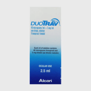 Dung dịch nhỏ mắt Duotrav 40mcg/ml + 5mg/ml làm giảm nhãn áp (chai 2.5ml)
