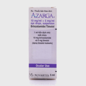 Hỗn dịch nhỏ mắt Azarga 10mg/ml + 5mg/ml làm giảm nhãn áp (chai 5ml)