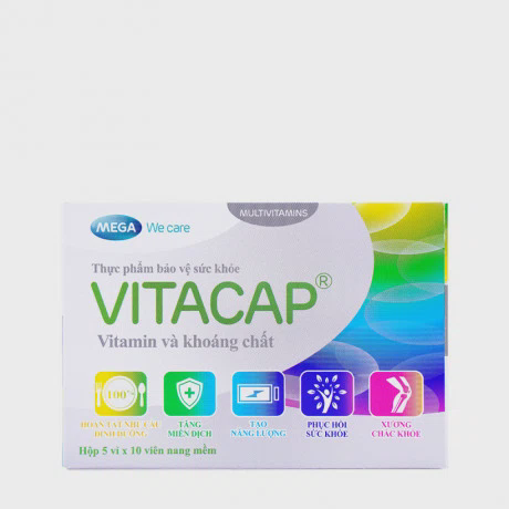 Viên uống Vitacap bổ sung vitamin và khoáng chất (Hộp 5 vỉ x 10 viên)