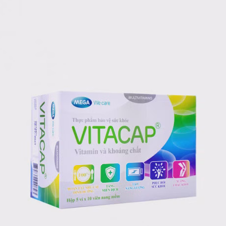 Viên uống Vitacap bổ sung vitamin và khoáng chất (Hộp 5 vỉ x 10 viên)