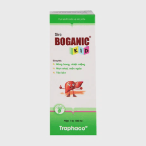 Siro Boganic Kid hỗ trợ làm giảm mụn nhọt, mẩn ngứa, táo bón (Chai 100ml)