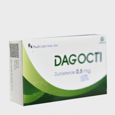 Viên nang Dagocti 0.5mg điều trị tăng sản lành tính tuyến tiền liệt (3 vỉ x 10 viên)