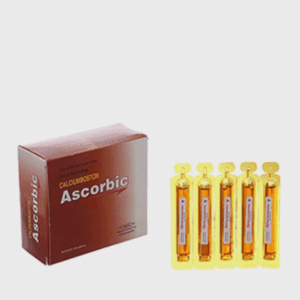 Dung dịch uống Calciumboston Ascorbic điều trị thiếu calci, vitamin C và vitamin PP (4 vỉ x 5 ống)