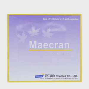 Viên nang Maecran 5mg cung cấp vitamin, cải thiện rối loạn hệ tuần hoàn ngoại biên (12 vỉ x 5 viên)