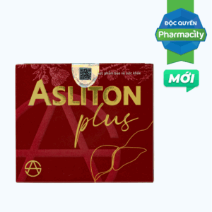 Thực phẩm bảo vệ sức khỏe Asliton Plus hỗ trợ thanh nhiệt, bảo vệ gan, giải độc gan (Hộp 60 viên)