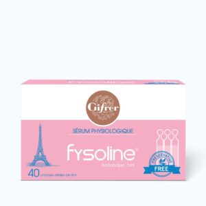 Nước muối sinh lý đẳng trương trẻ em FYSOLINE Isotonique Gifrer (Hồng) vệ sinh mắt mũi (40 ống)