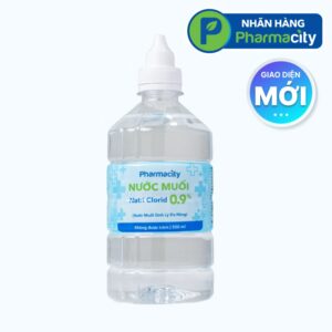 Nước muối sinh lý Pharmacity Natri Clorid 0,9% (500ml)