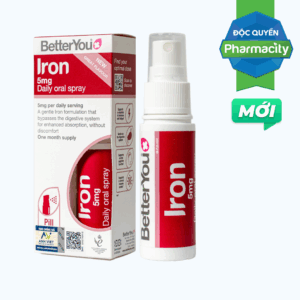 Thực phẩm bảo vệ sức khỏe BetterYou Iron 5mg Daily Oral Spray
