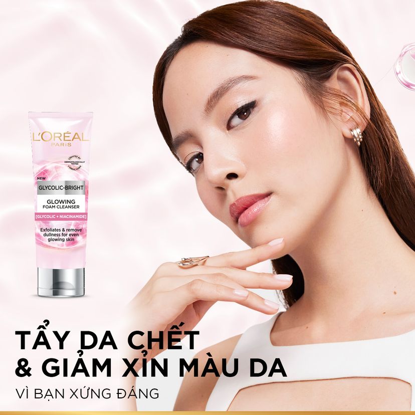 Sữa rửa mặt L'Oreal Paris Glycolic Bright 100ml