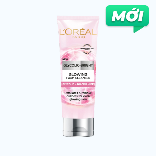 Sữa rửa mặt L'Oreal Paris Glycolic Bright 100ml