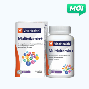 Thực phẩm bảo vệ sức khoẻ VitaHealth Multivitamin+ giúp tăng cường sức khỏe và sức đề kháng (Hộp 30 viên)