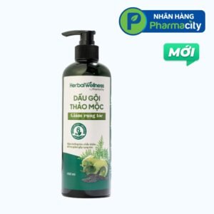 Dầu gội thảo mộc giảm rụng tóc Herbal Wellness by Pharmacity chai 450ml