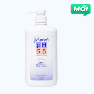 Sữa tắm dưỡng ẩm Johnson's pH 5.5  2 trong 1 (750 ml)