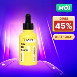 Serum Tia'm Cung Cấp Độ Ẩm Cho Da Vita B3 Source (10% Niacinamide + 2% Arbutin) (Hộp 40ml)