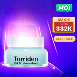 Torriden DIVE IN Soothing Kem dưỡng da giúp dưỡng ẩm, làm dịu da 100ml