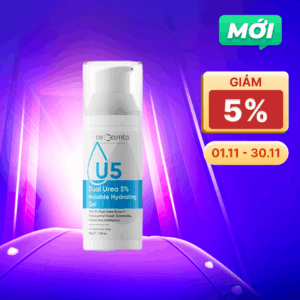 DrCeutics Gel Dưỡng Ẩm Cho Da Dầu Dual Urea 5% Invisible Hydrating 50g