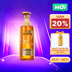 Dầu gội L'ORÉAL PARIS dưỡng tóc suôn mượt 440ml/chai