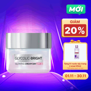 Kem dưỡng da ban ngày L'Oreal Paris Glycolic-Bright Glowing Cream Day 50ml