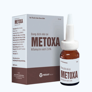 Dung dịch nhỏ tai Metoxa 2.6% điều trị tại chỗ nhiễm trùng tai (chai 10ml)