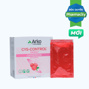 ARKOPHARMA Cys-Control Canneberge Bổ Sung Proanthocyanidines - Hỗ Trợ Đường Tiết Niệu (Hộp 20 gói)