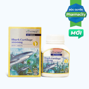 Thực phẩm bảo vệ sức khoẻ Vitatree Shark Cartilage Hỗ Trợ Sụn Khớp (Hộp 60 Viên)