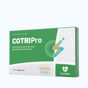 Viên uống Thái Minh CotriPro hỗ trợ tăng sức bên thành mạch, giảm triệu chứng trĩ (Hộp 20 viên)