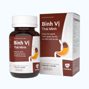 Viên uống Bình Vị Thái Minh hỗ trợ giảm viêm loét dạ dày, tá tràng (Hộp 80 viên)