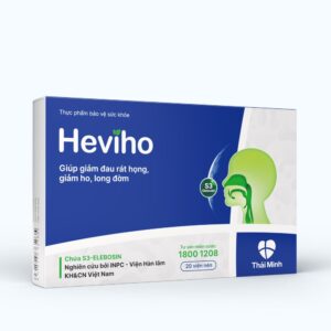 Thực phẩm bảo vệ sức khỏe Heviho giúp giảm ho, long đờm (2 Vỉ x 10 Viên)