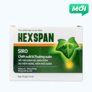 Hexspan Siro Chiết Xuất Lá Thường Xuân 5 ml (Hộp/20 Gói)