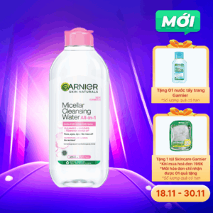Nước tẩy trang Garnier Cho Da Nhạy Cảm Micellar Cleansing Water For Sensitive Skin 400ml