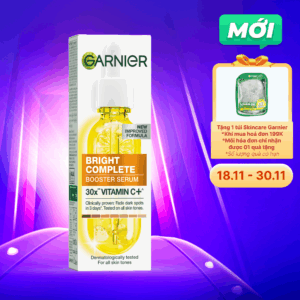 Serum GARNIER Light Complete 30X Vitamin C Booster Hỗ Trợ Sáng Da Mờ Thâm (Chai 30ml)