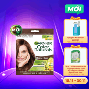 Kem nhuộm tóc GARNIER màu 5.32 Nâu Caramel 30ml+30g/gói