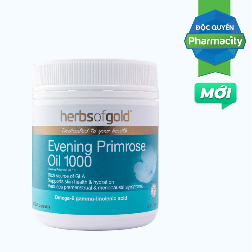 Thực phẩm bảo vệ sức khỏe Herbs of Gold Evening Primrose Oil 1000 (200 viên)