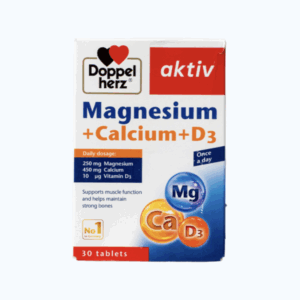 Thực Phẩm Bảo Vệ Sức Khỏe Doppelherz - Magnesium + Calcium + D3 (Hộp 30 Viên)