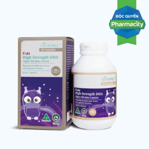 Thực phẩm bảo vệ sức khỏe Kids High Strength DHA Algae Oil plus Lutein (Hộp 60 Viên)