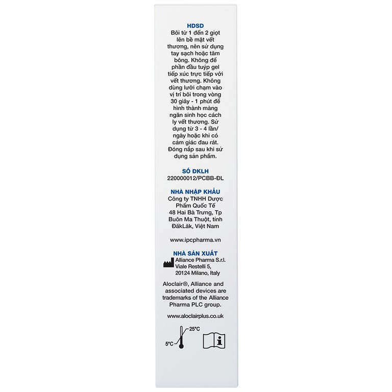 Gel bôi Aloclair Plus Gel giảm đau, kháng viêm và lành viêm loét khoang miệng (8ml)
