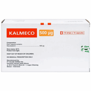 Thuốc Kalmeco hỗ trợ điều trị các bệnh thần kinh ngoại biên do thiếu hụt vitamin B12 (Hộp 100 viên)