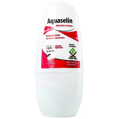 Lăn ngăn mùi Aquaselin Insensitive Women cho nữ hỗ trợ giảm tiết mồ hôi, khử mùi hôi (50ml)