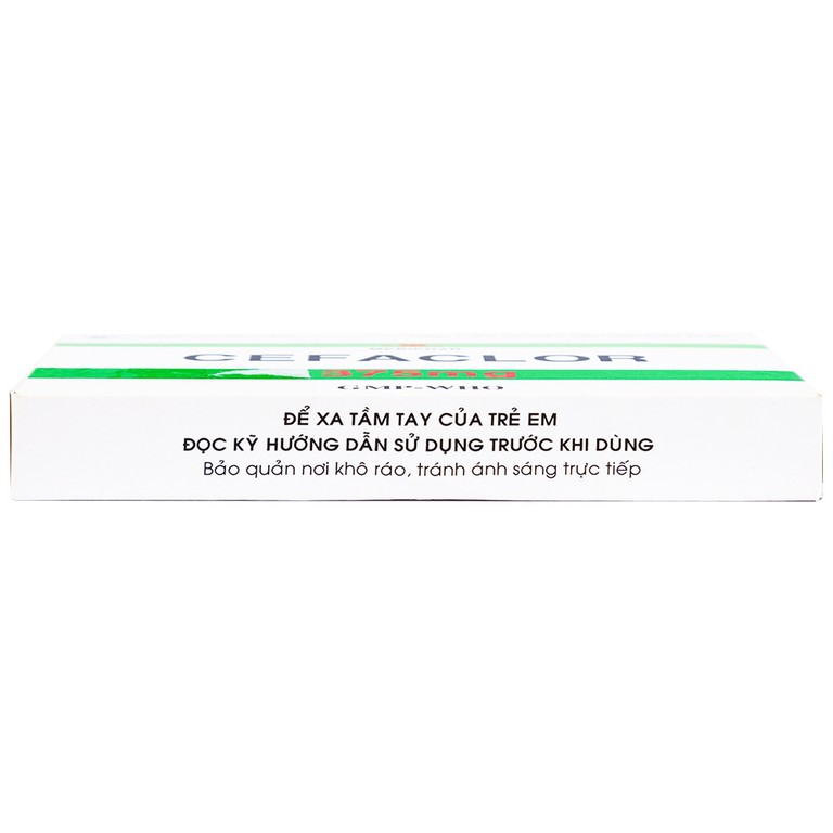 Thuốc Cefaclor 375mg Mebiphar điều trị nhiễm khuẩn đường hô hấp (1 vỉ x 10 viên)