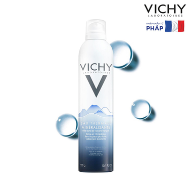 Xịt khoáng Vichy Eau Thermale Mineralizing Thermal Water giúp cấp ẩm, dịu da và cân bằng độ pH (300ml)