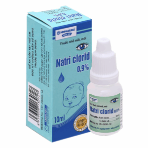 Thuốc nhỏ mắt, mũi Natri Clorid 0,9% HDPharma điều trị triệu chứng mỏi mắt, mắt đỏ, sổ mũi, nghẹt mũi (10ml)