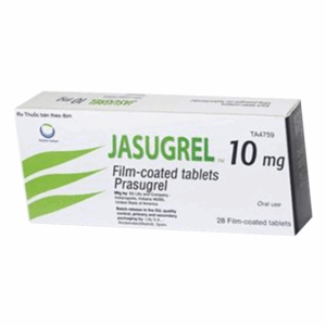 Thuốc Jasugrel 10mg Daiichi điều trị đau thắt ngực không ổn định, nhồi máu cơ tim (2 vỉ x 14 viên)