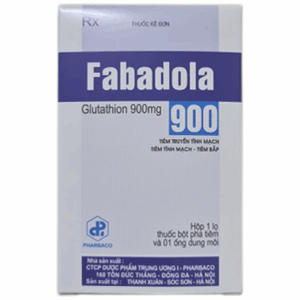 Thuốc tiêm truyền Fabadola 900 Pharbaco giảm độc tính do xạ trị, hóa chất điều trị ung thư (1 lọ bột x 1 ống dung môi)